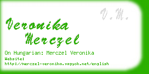 veronika merczel business card